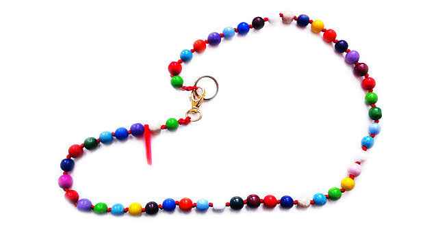 Les Moutons Noirs Multicolour Key Charm Necklace