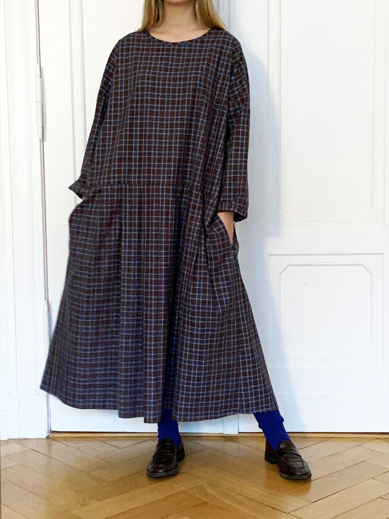 Les Moutons Noirs Edith Checked Flannel Dress