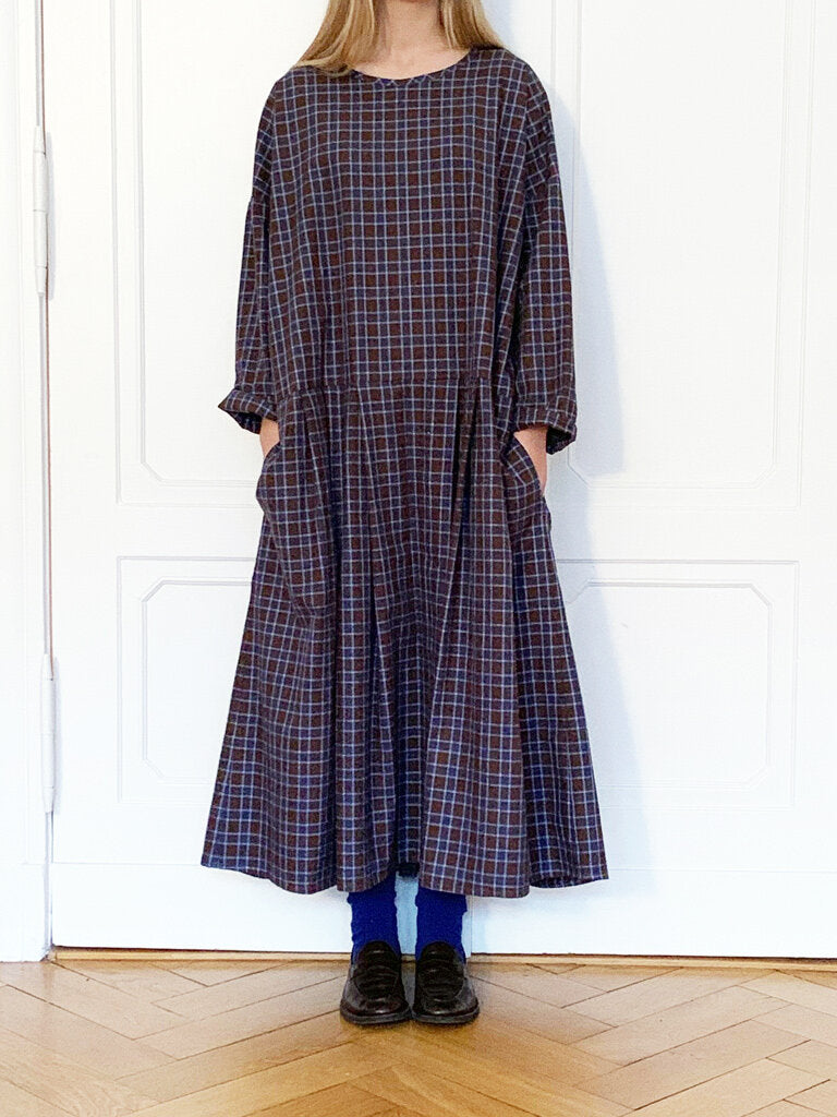 Les Moutons Noirs Edith Checked Flannel Dress