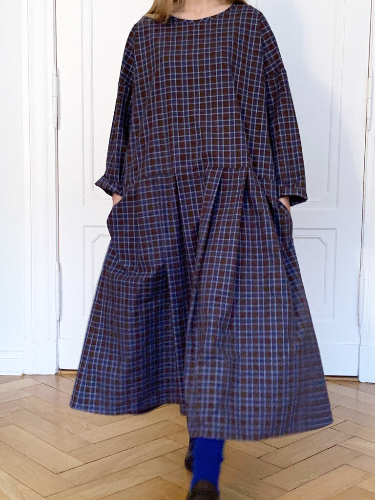 Les Moutons Noirs Edith Checked Flannel Dress