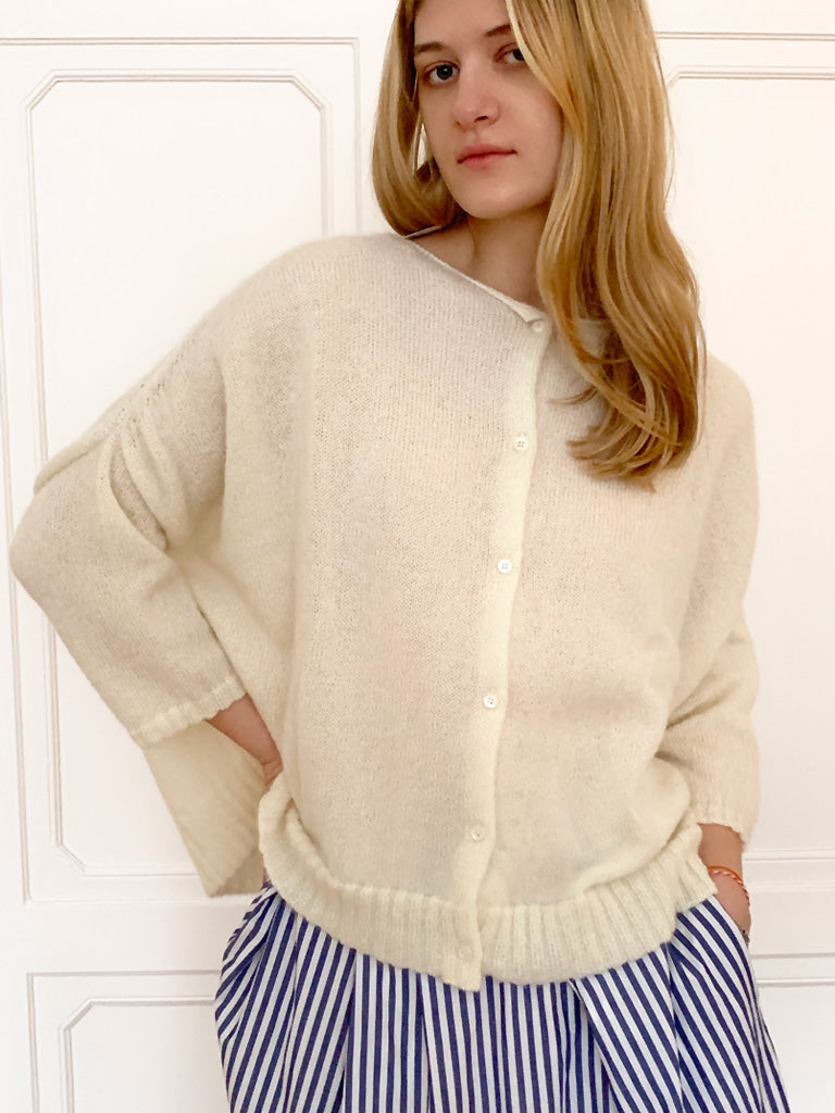 Gallego Desportes Mohair Knit Cardigan