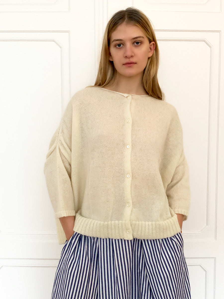 Gallego Desportes Mohair Knit Cardigan