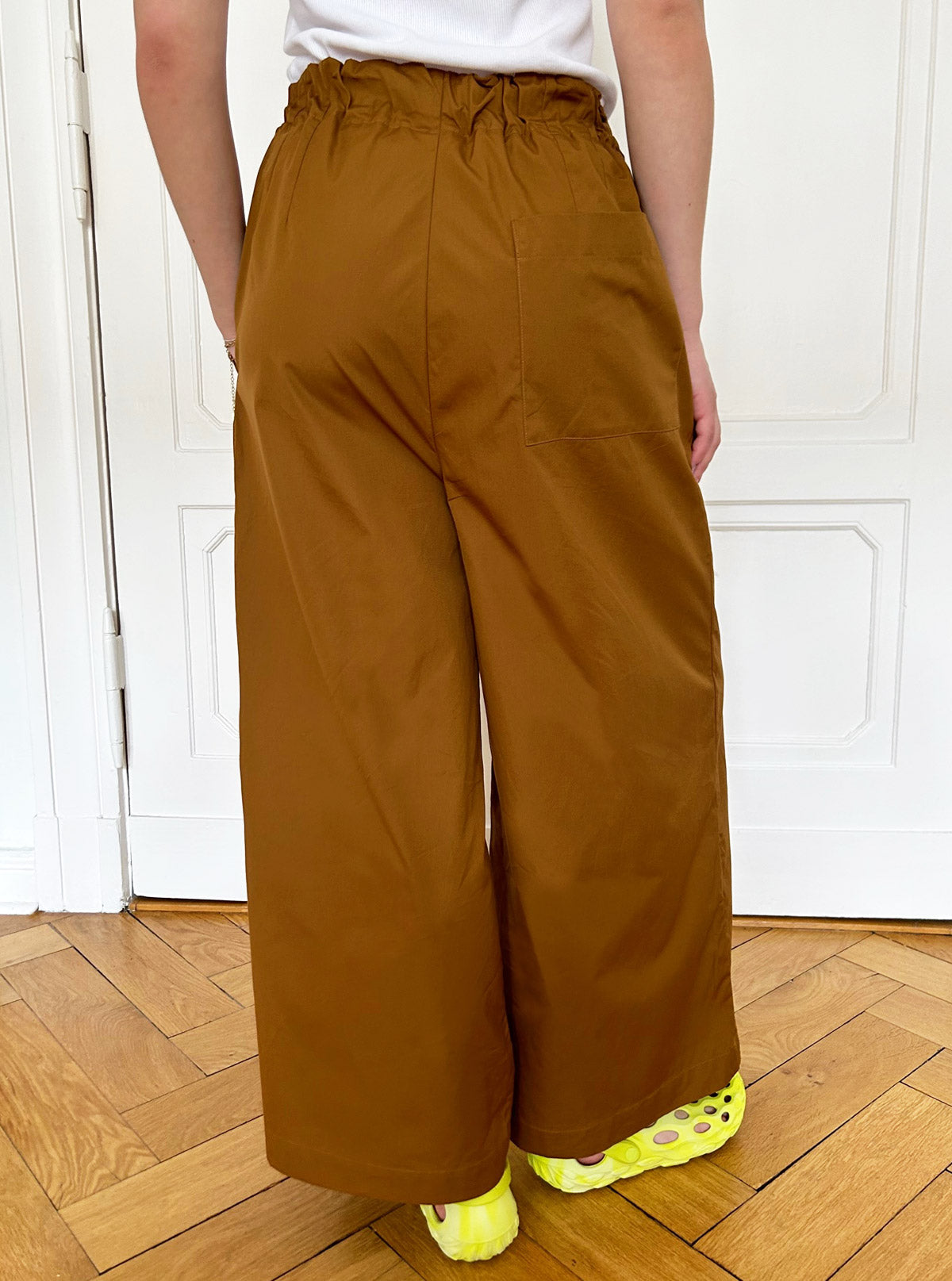 Gallego Desportes Pantalon Poplin Trousers Rusty Brown