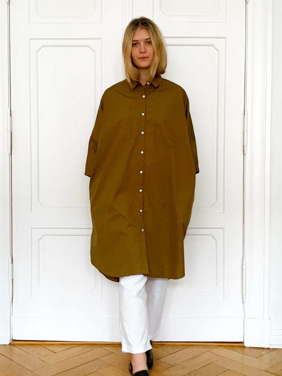 Gallego Desportes Geneviève Poplin Shirt Dress