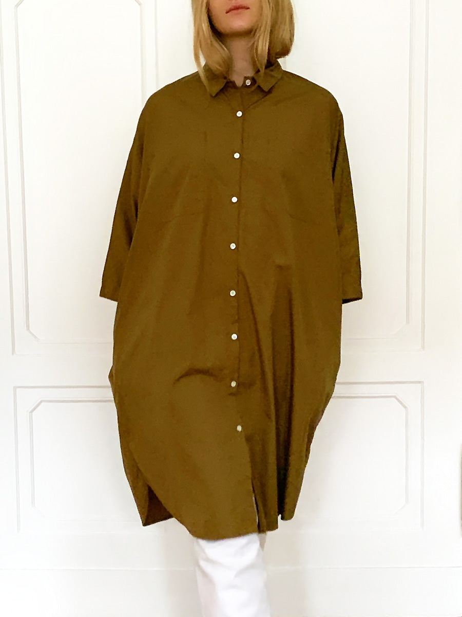 Gallego Desportes Geneviève Poplin Shirt Dress