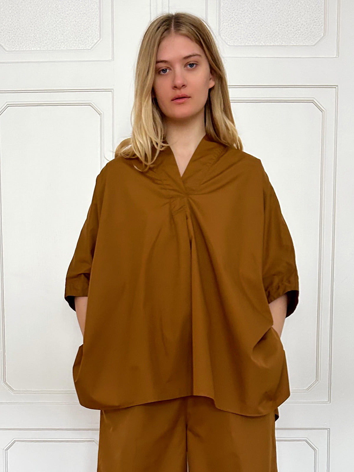 Gallego Desportes Lucia Oversized Shirt Rusty Brown