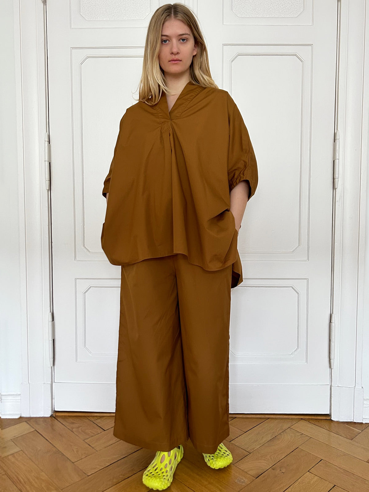 Gallego Desportes Lucia Oversized Shirt Rusty Brown