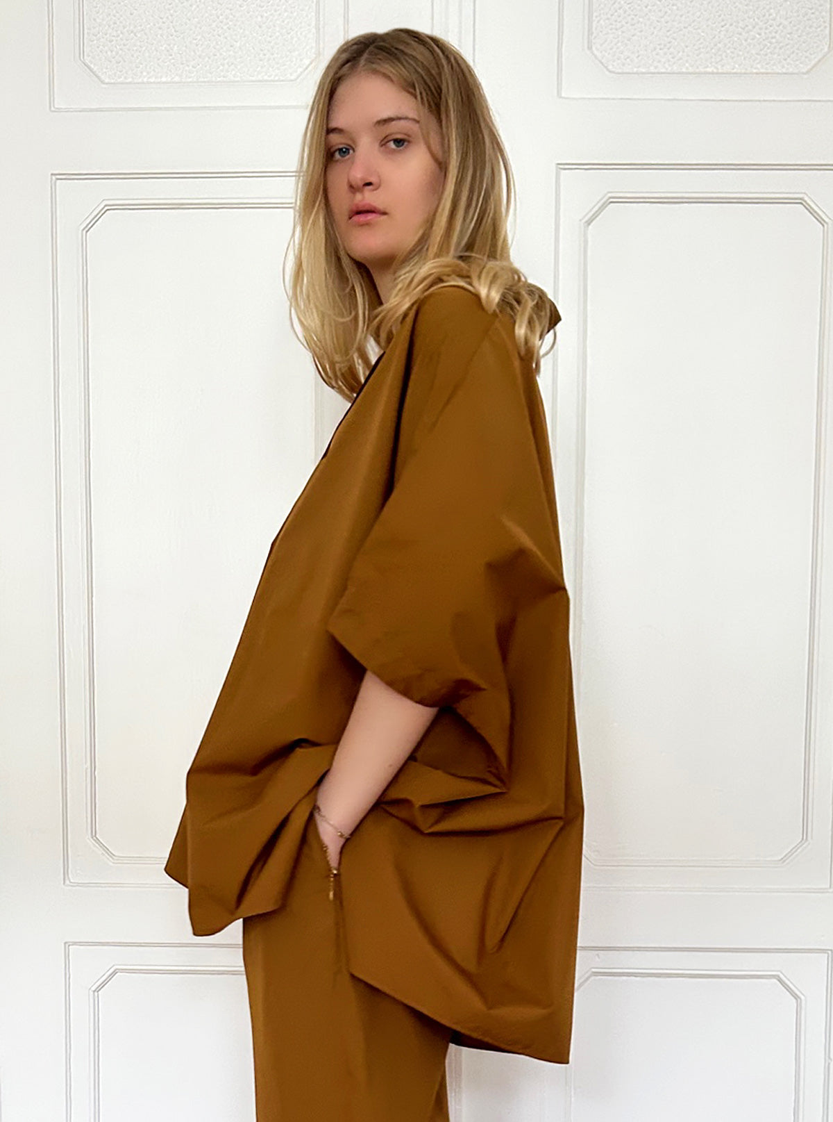 Gallego Desportes Lucia Oversized Shirt Rusty Brown