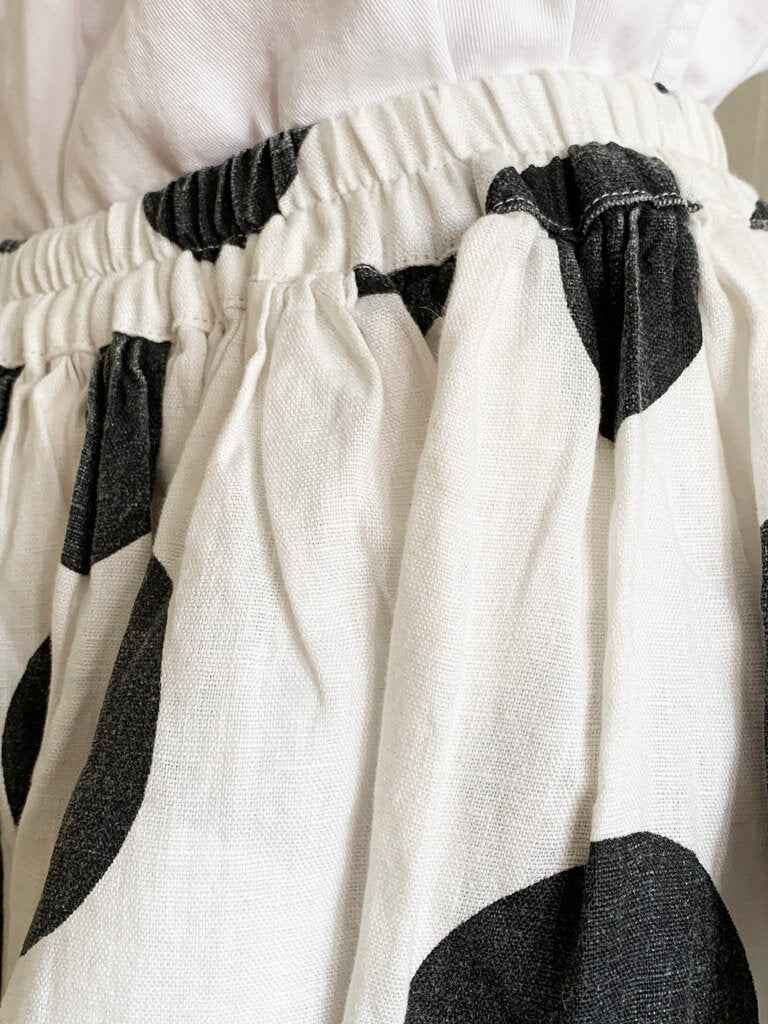 Les Moutons Noirs Kuckuck Linen Dots Skirt