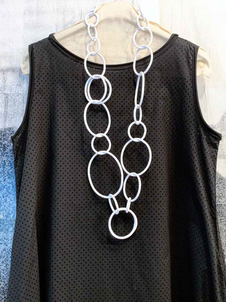 Les Moutons Noirs Ada Rubber Necklace White