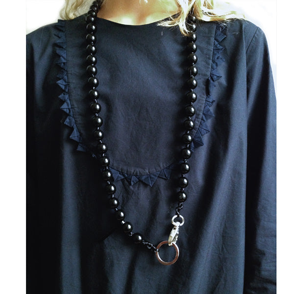 Les Moutons Noirs Poppy Key Charm Necklace