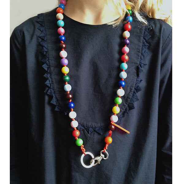 Les Moutons Noirs Multicolour Key Charm Necklace