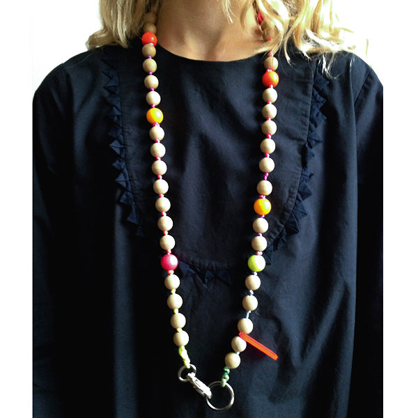 Les Moutons Noirs Poppy Key Charm Necklace