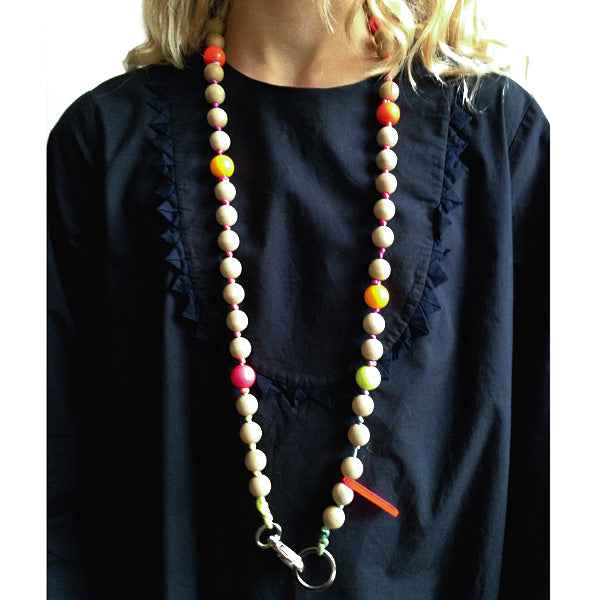 Les Moutons Noirs Poppy Key Charm Necklace
