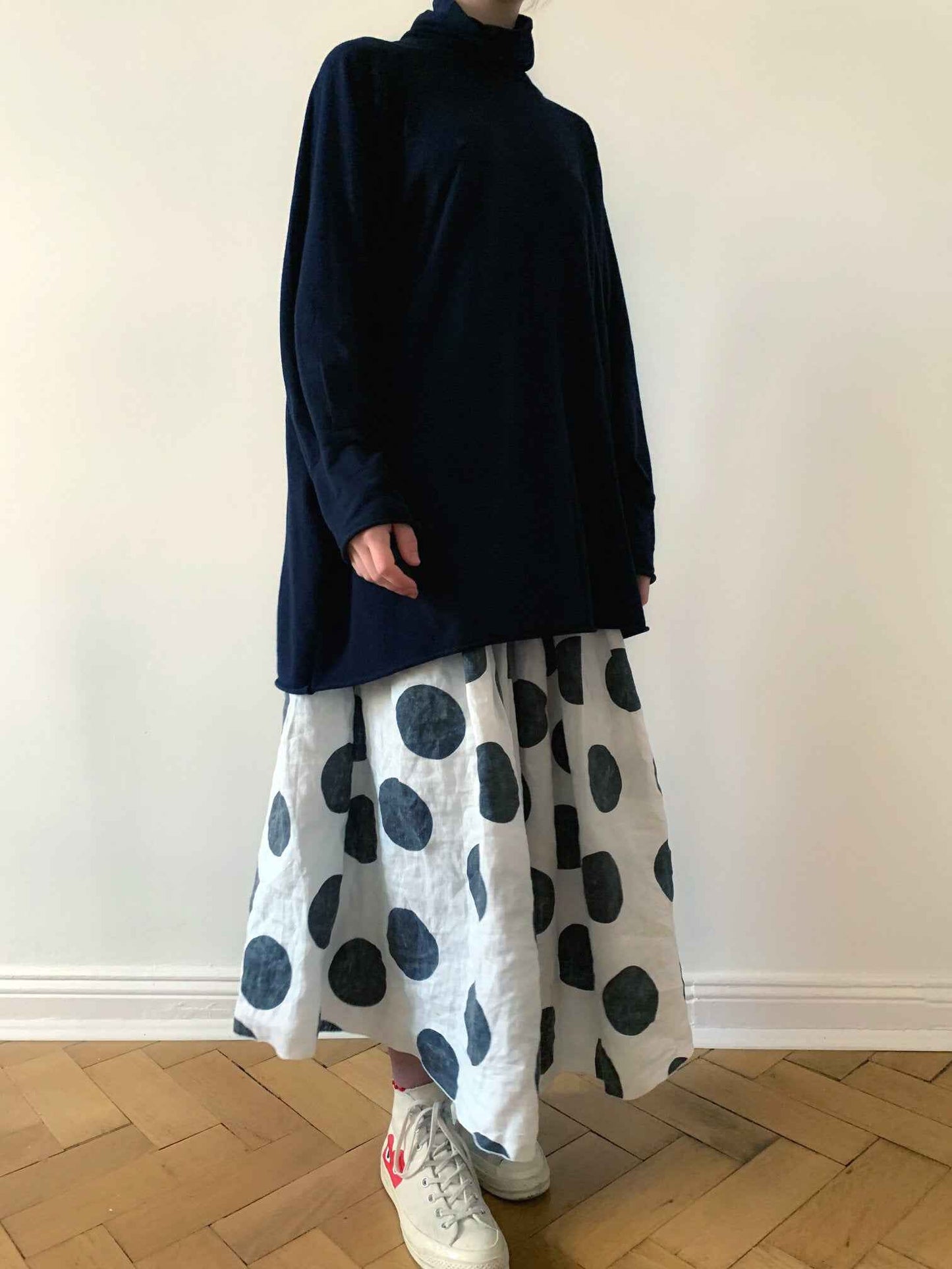Les Moutons Noirs Kuckuck Linen Dots Skirt