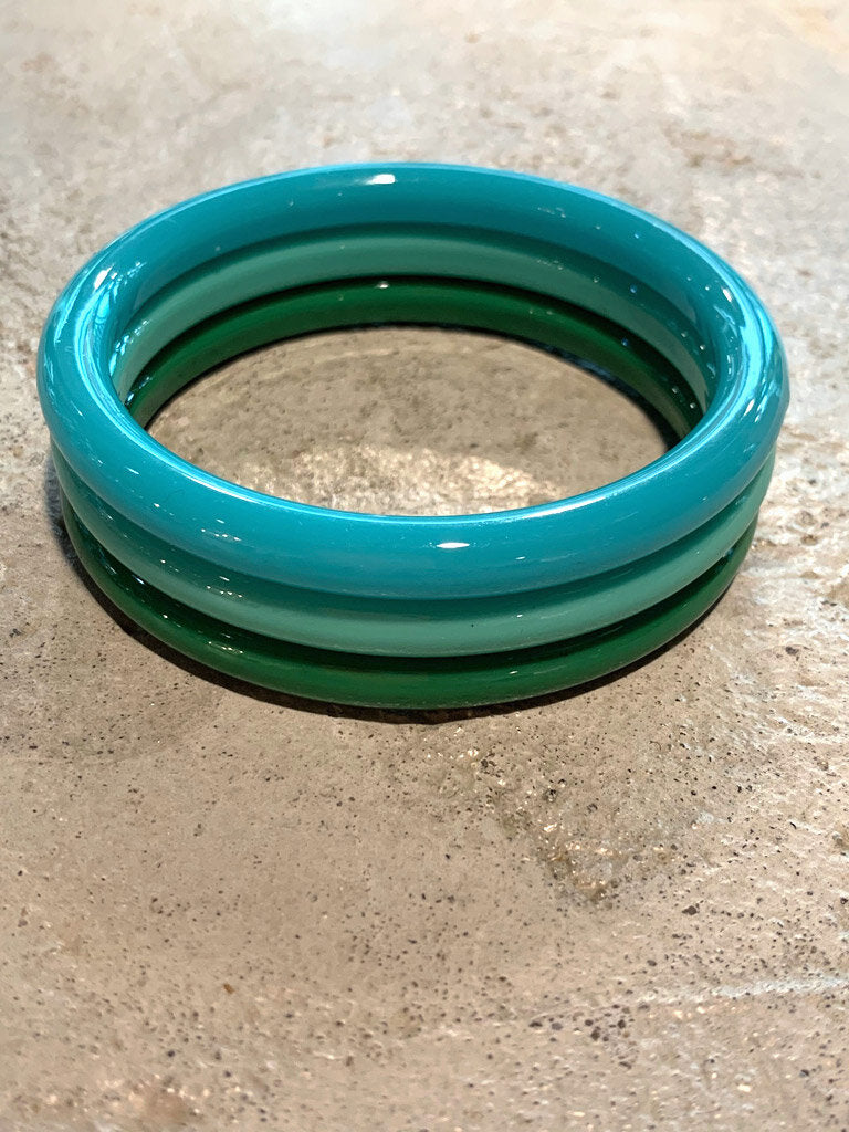 Poppy Round Bangles Set of 3