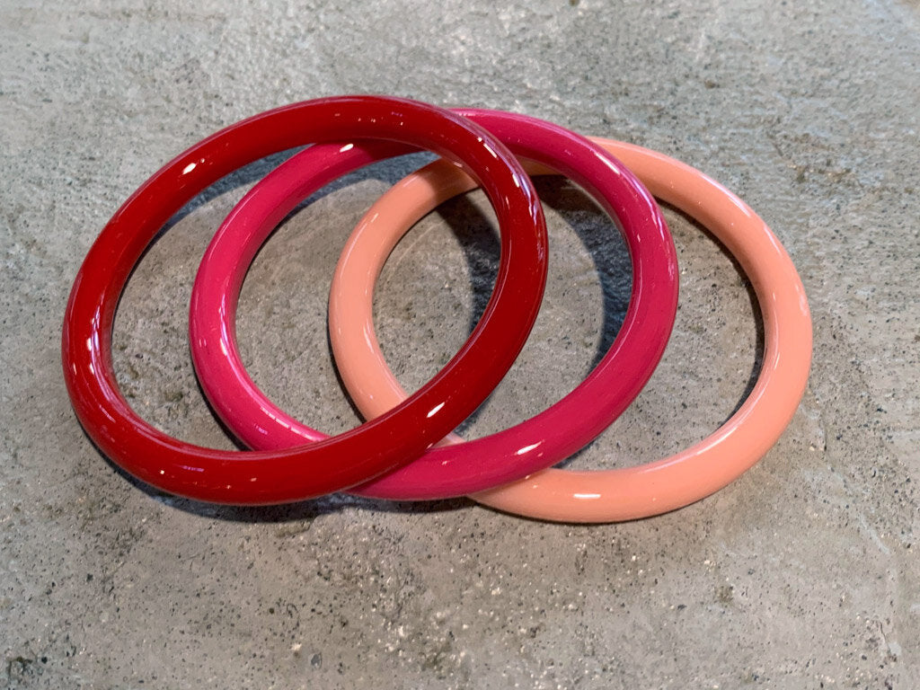 Poppy Round Bangles Set of 3