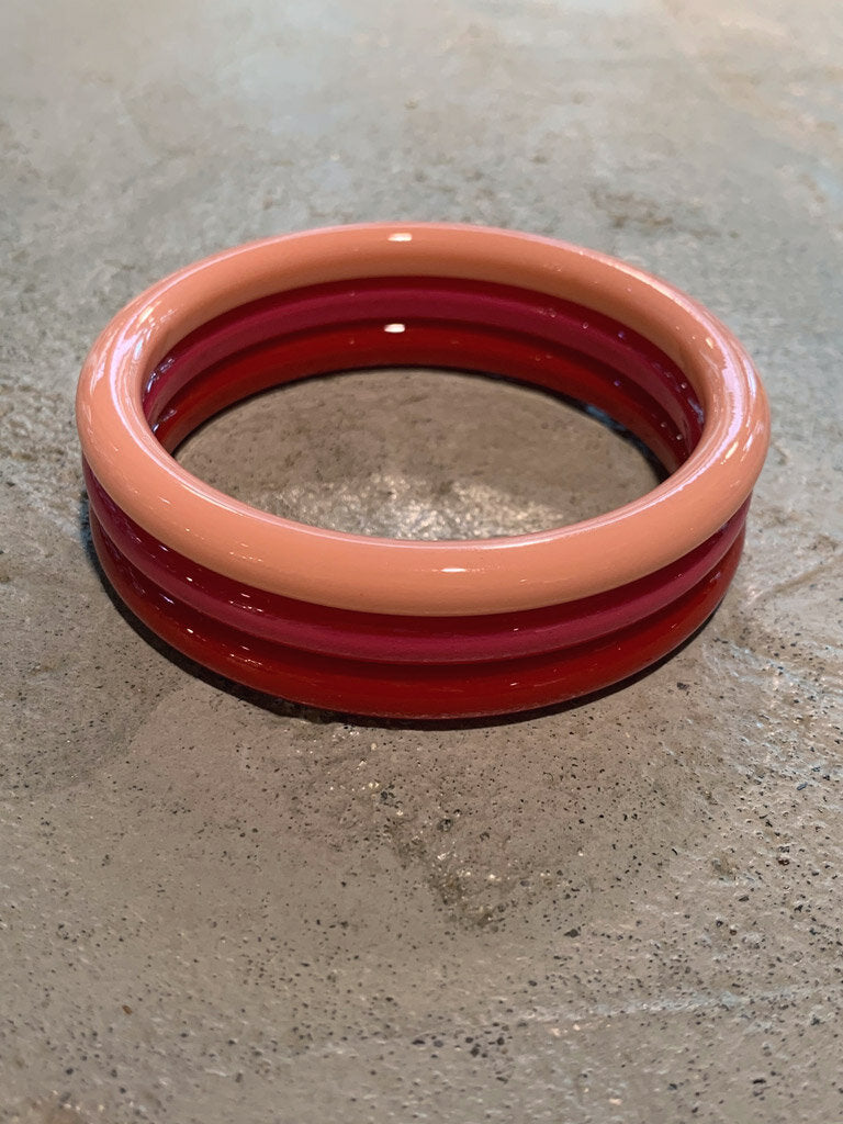 Poppy Round Bangles Set of 3