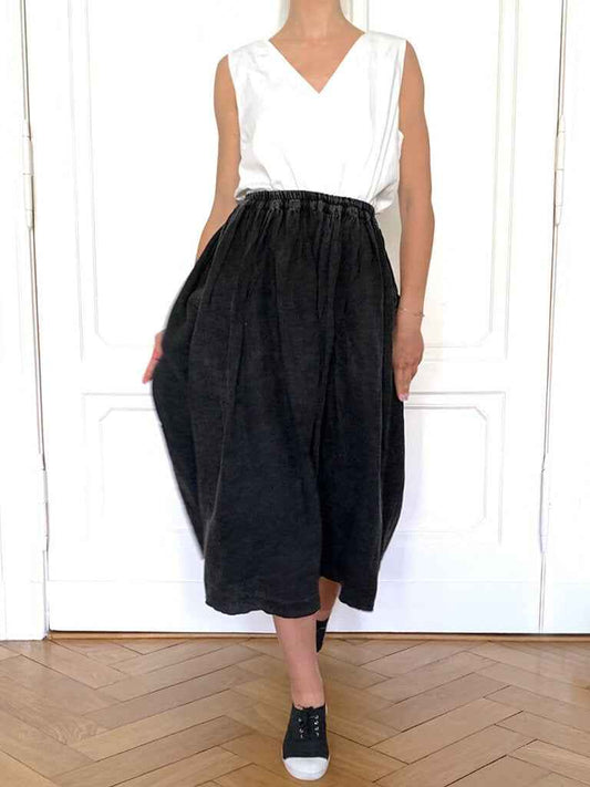 Les Moutons Noirs Rabe Linen Skirt