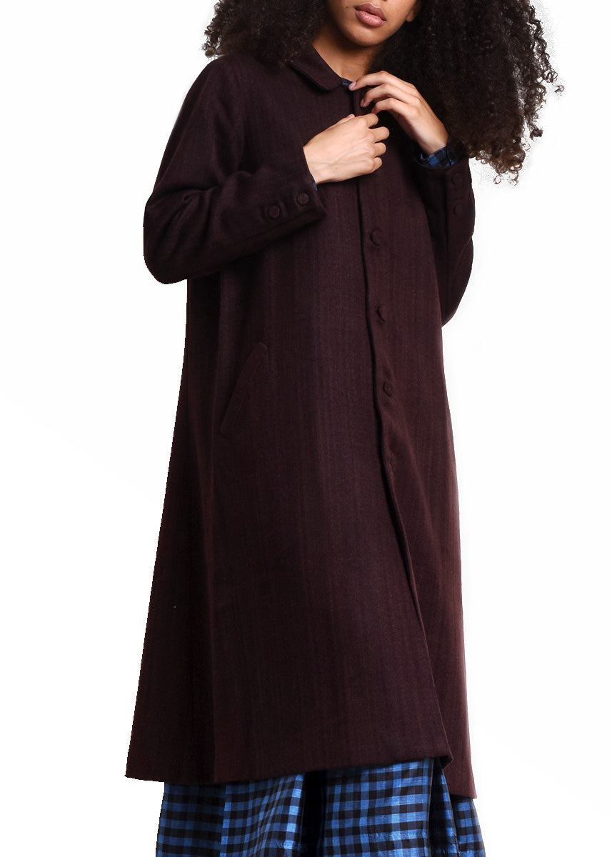 Maku Sambula Wool Silk Coat