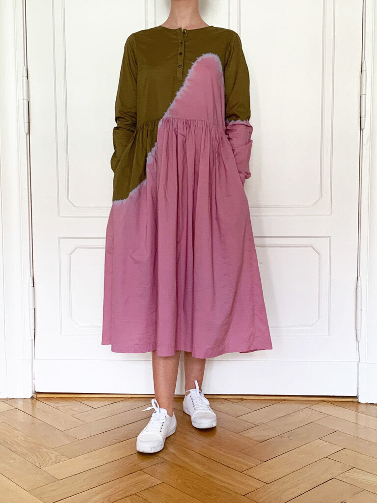 suzusan Shibori Henry Dress