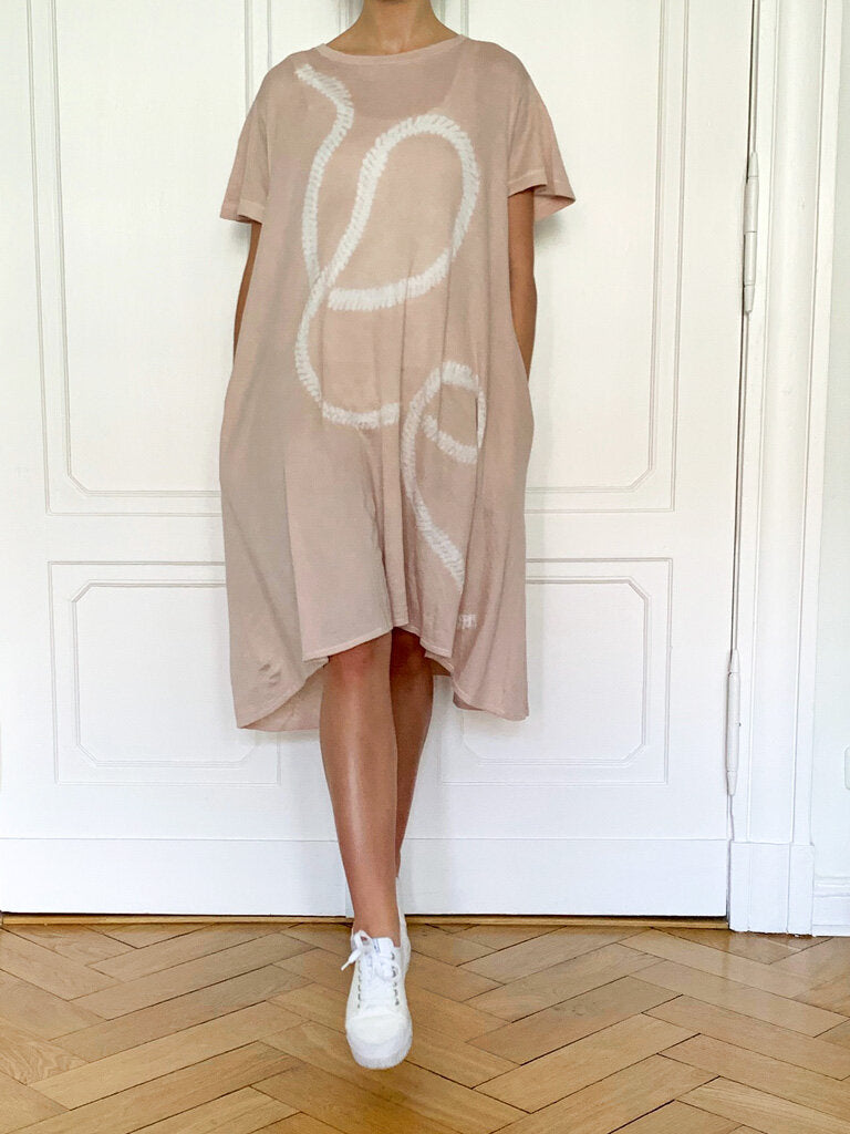 suzusan Shibori Shirt Dress