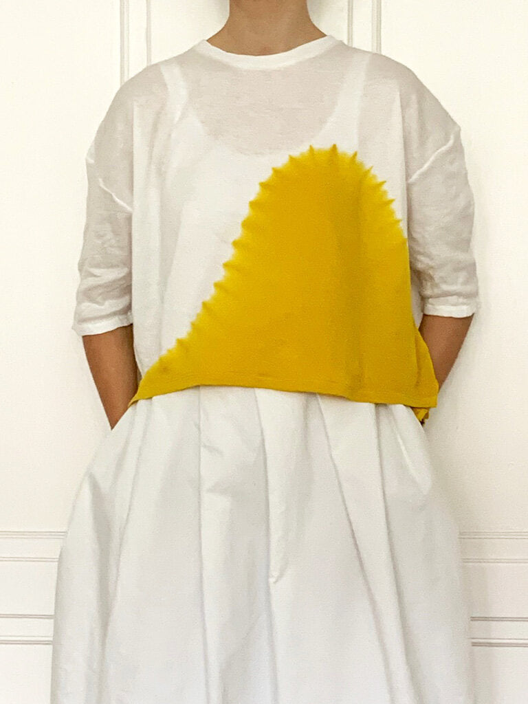 Suzusan Shibori Wide T-Shirt Wave