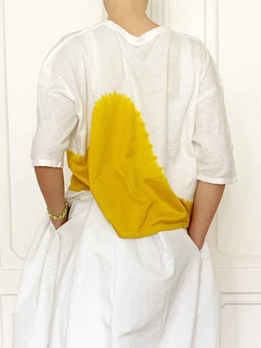 Suzusan Shibori Wide T-Shirt Wave