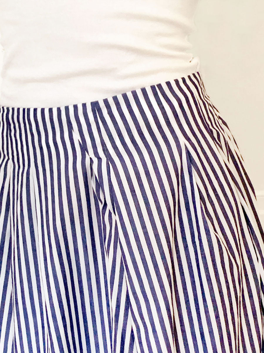 Gallego Desportes Striped Poplin Skirt