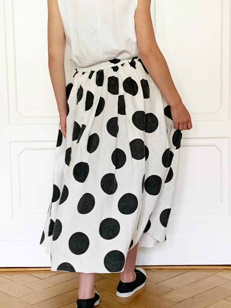Les Moutons Noirs Kuckuck Linen Dots Skirt