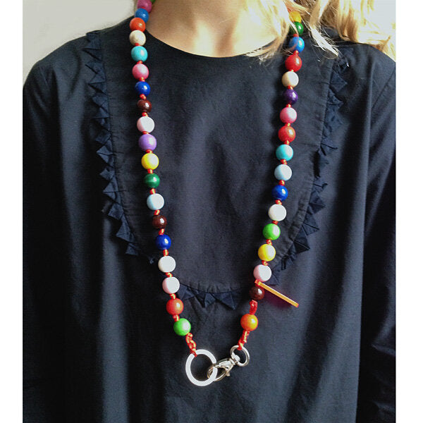 Les Moutons Noirs Multicolour Key Charm Necklace